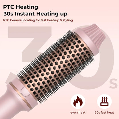 3-in-1 Pro Thermal Brush | Negative Ion & Dual PTC Heaters