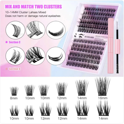 Natural Single Cluster False Eyelash Set | Lightweight & Voluminous